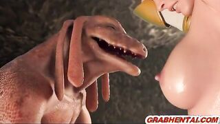 Captive ed hentai gets ass injection with an enema