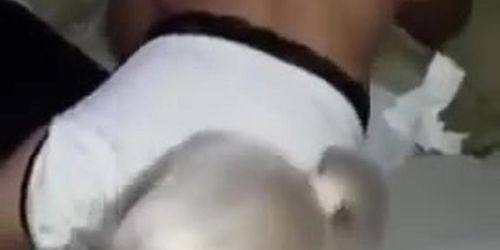 Me and a mate sharing a hot sexy blonde spitroast